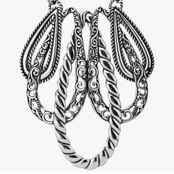 Carolyn Pollack Sterling Silver Statement Necklace - Picture 4 of 4